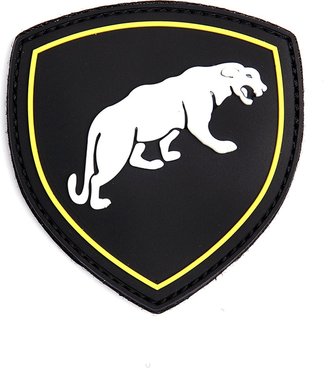 Embleem 3D PVC Russische puma zwart
