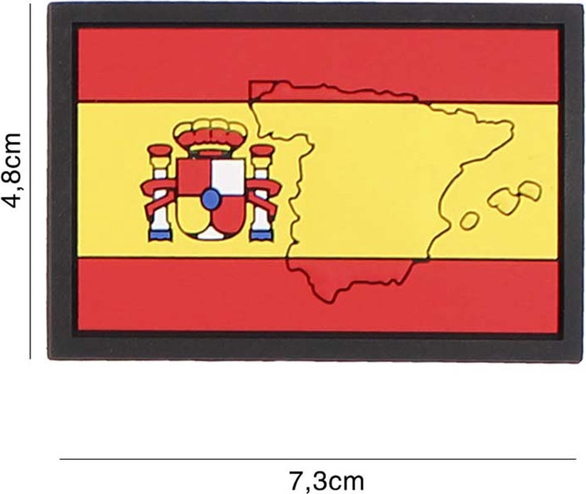 Embleem 3D PVC Spanje met contour
