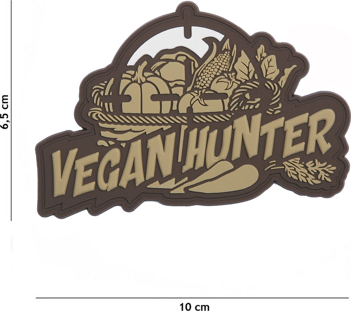 Embleem 3D PVC Vegan Hunter coyote