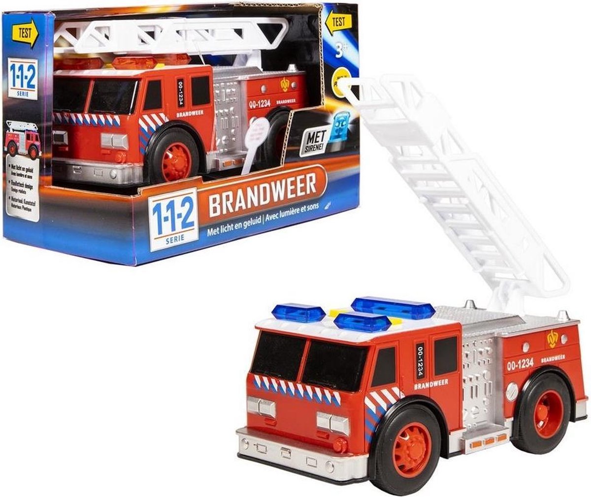 112 Brandweerwagen + Licht en Geluid