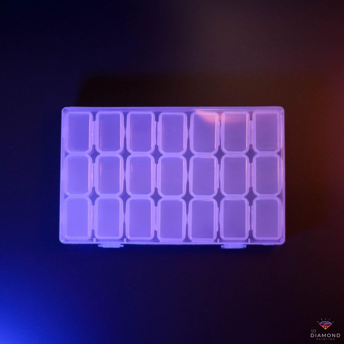 Diamond Painting Opbergdoos   (21 Vaks)