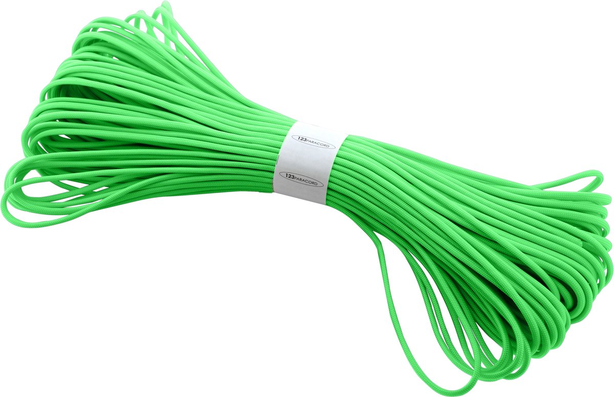 Paracord 425 type II Neon Groen 30 Meter