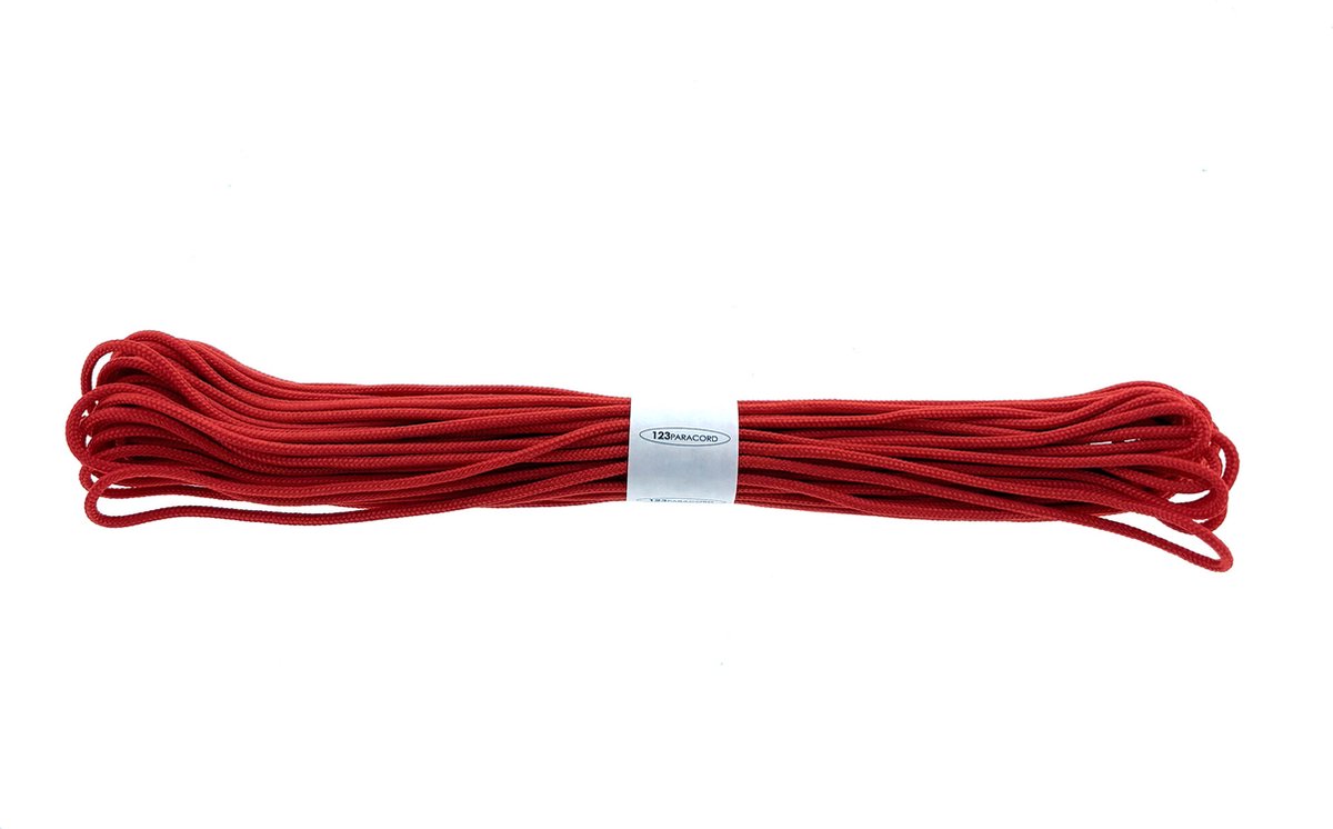 Paracord 425 type II Simply Rood 15 Meter