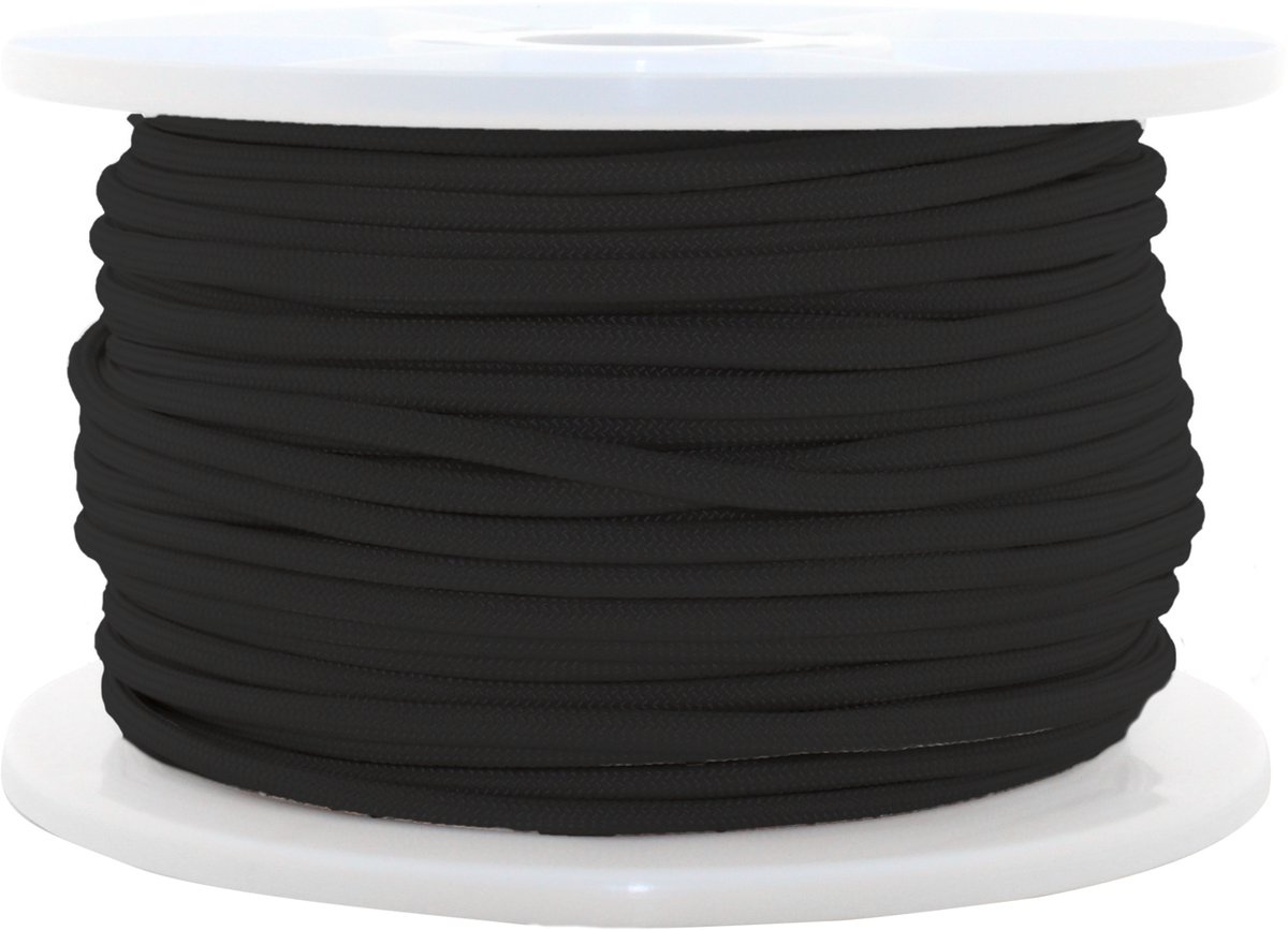 Paracord 425 type II Zwart 50 Meter