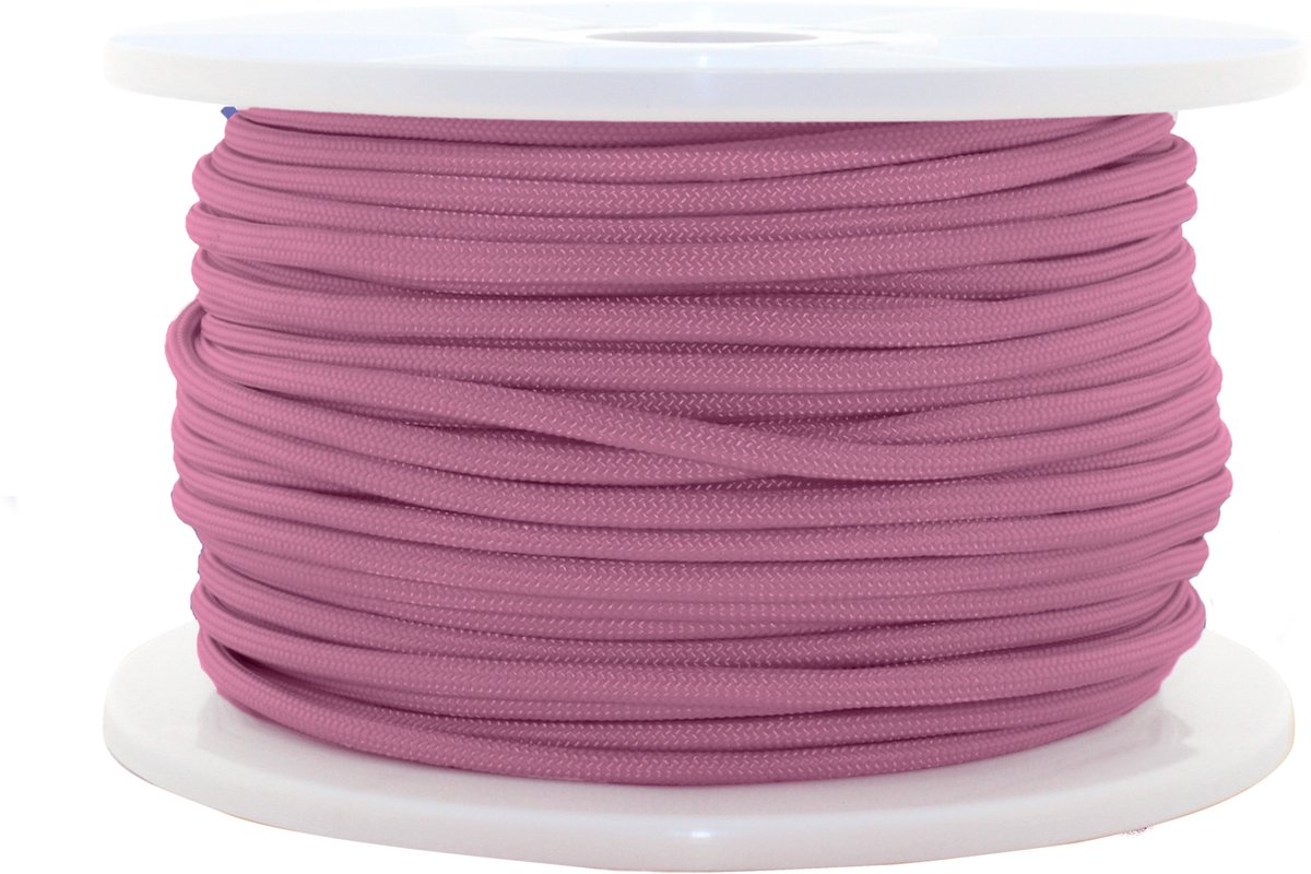 Paracord 550 type III Bubblegum roze 50 Meter