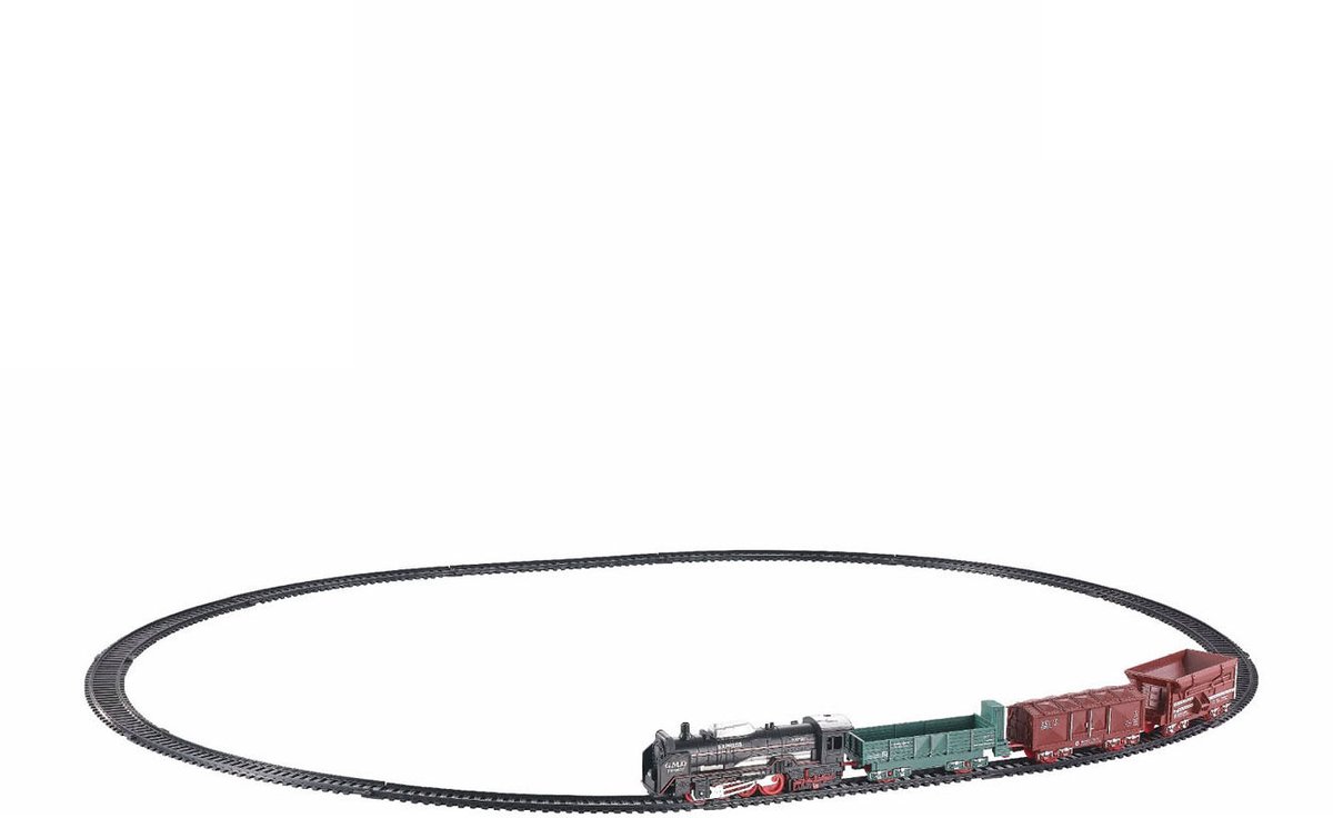 2-play Locomotief met Licht Treinset, 16dlg.