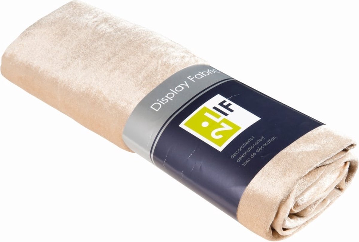 Decoratie stof velvet Salmon 140 cm x 3 m