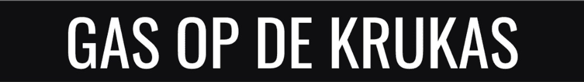 2X Kenteken stickers los - GAS OP DE KRUKAS