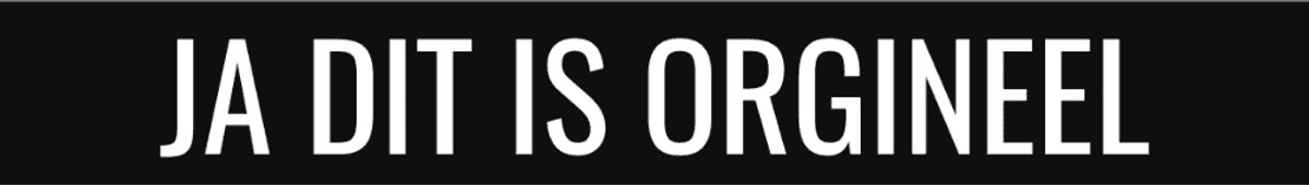 2X Kenteken stickers los - JA DIT IS ORGINEEL