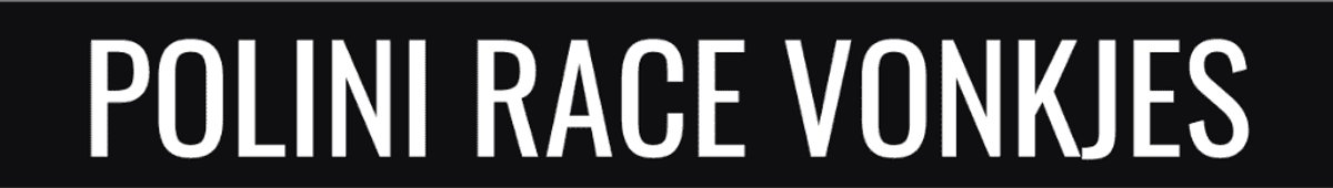 2X Kenteken stickers los - POLINI RACE VONKJES