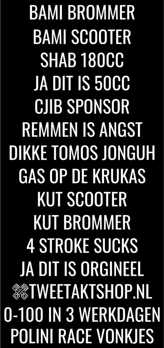 Kenteken stickervel 15 stickers - Staand kenteken