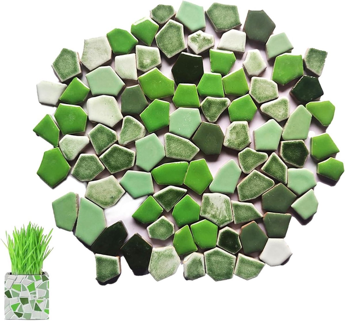 Mozaïektegels - Glasstukken voor Kunsthandwerk en Woondecoratie Gemengde Kleuren Mozaïekstenen - Onbegrensde Creativiteit met Doe-het-zelf Kunst