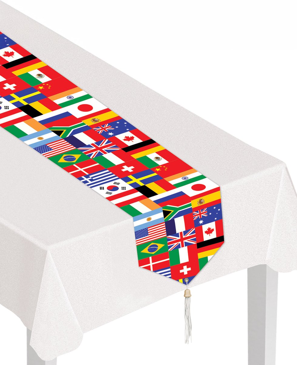 360 DEGREES - Tafelloper vlaggen 28 x 182 cm