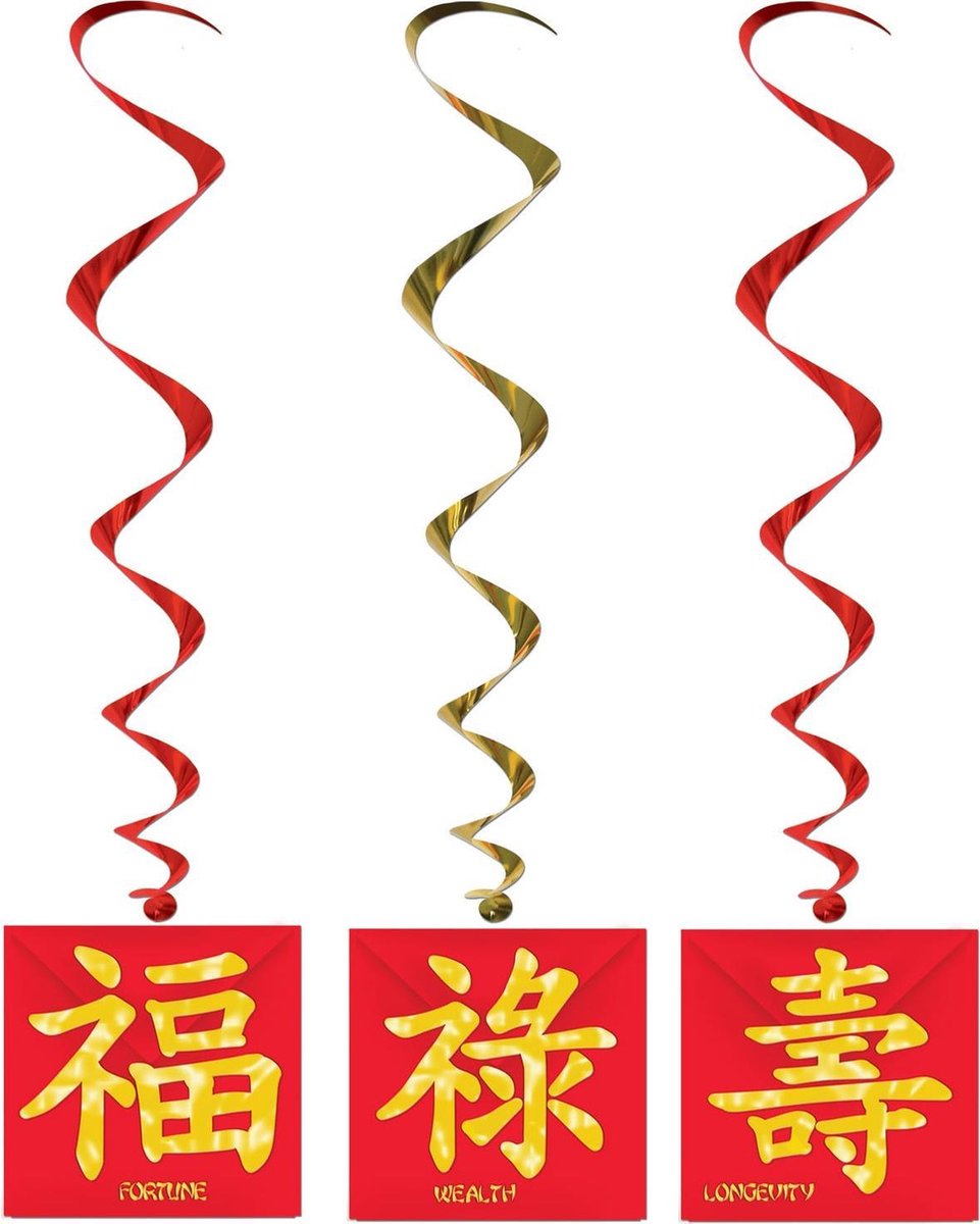 360 DEGREES - 3 Chinees Nieuwjaar ophangdecoraties