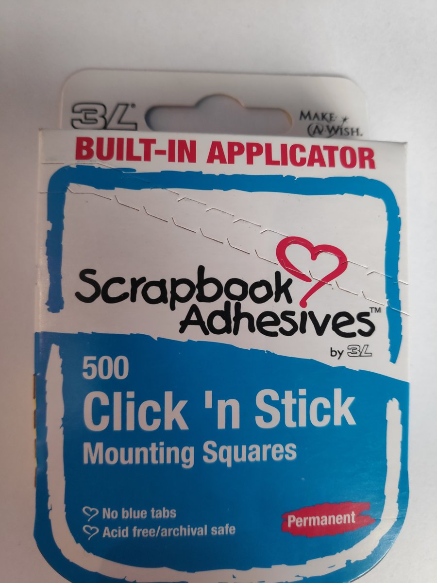   Click N Stick Mounting Squares Wit 500 Stuks