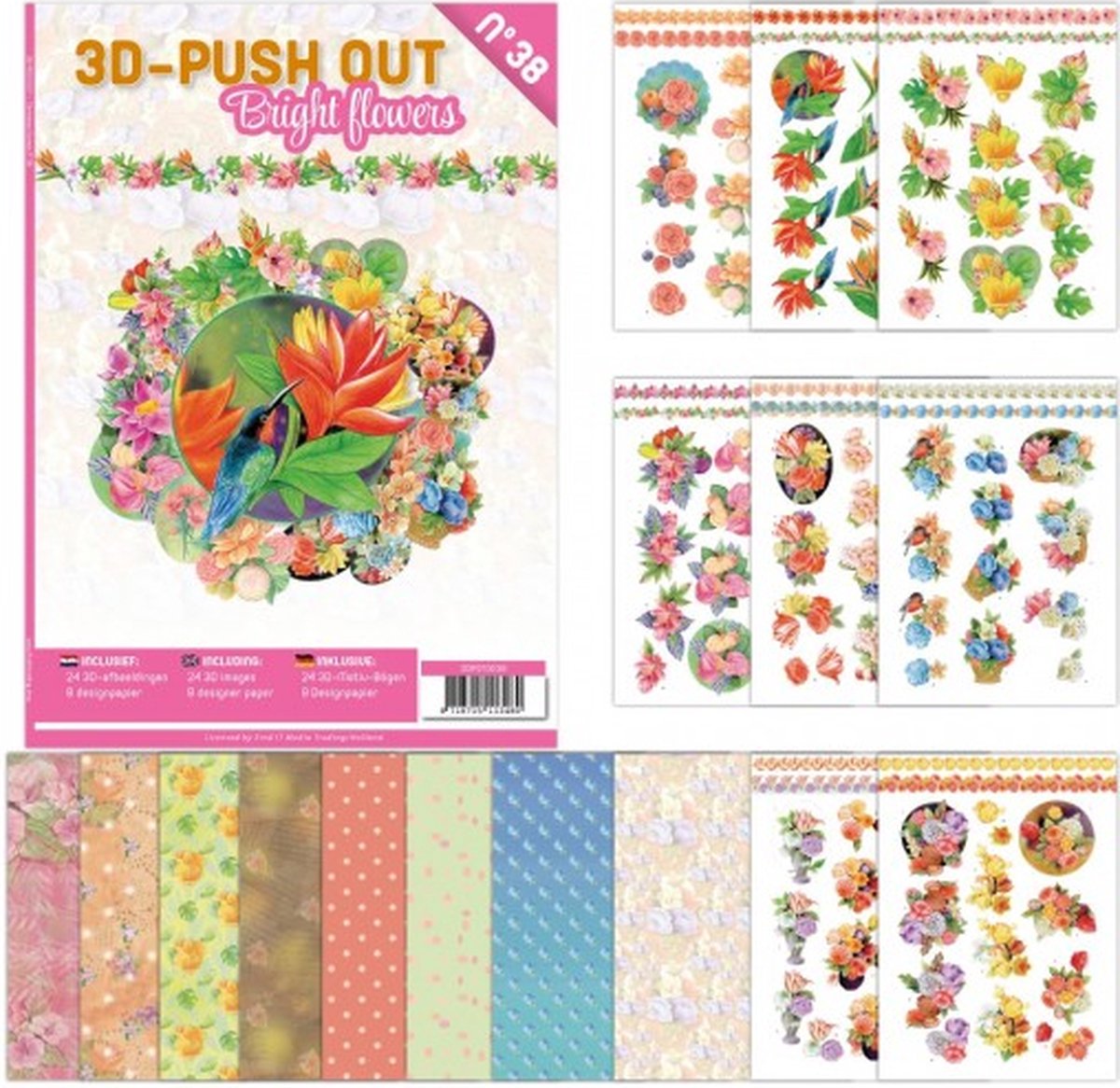 3D Push Out book 38 - Urban Flowers