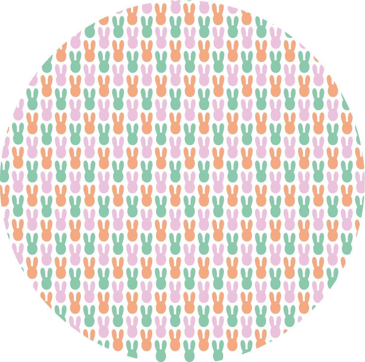 Sticker op rol- paaspatroon