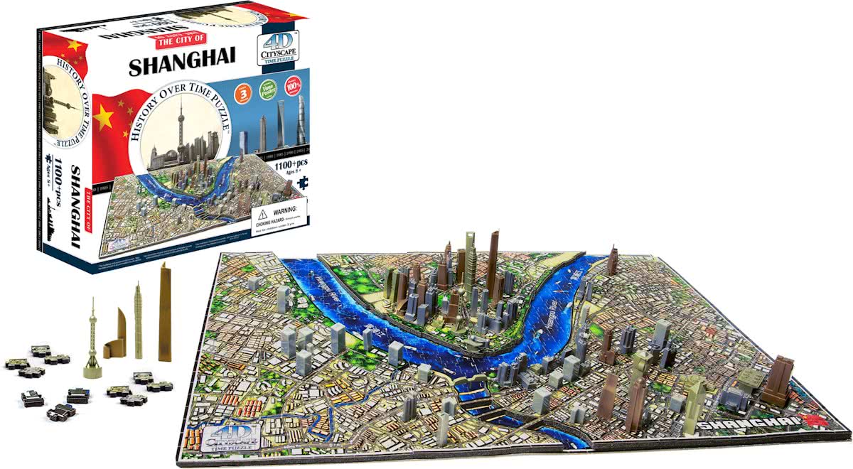 4D Cityscape Shanghai History Time Puzzle