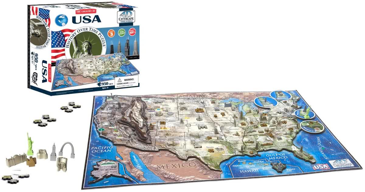 4D USA Time Puzzle