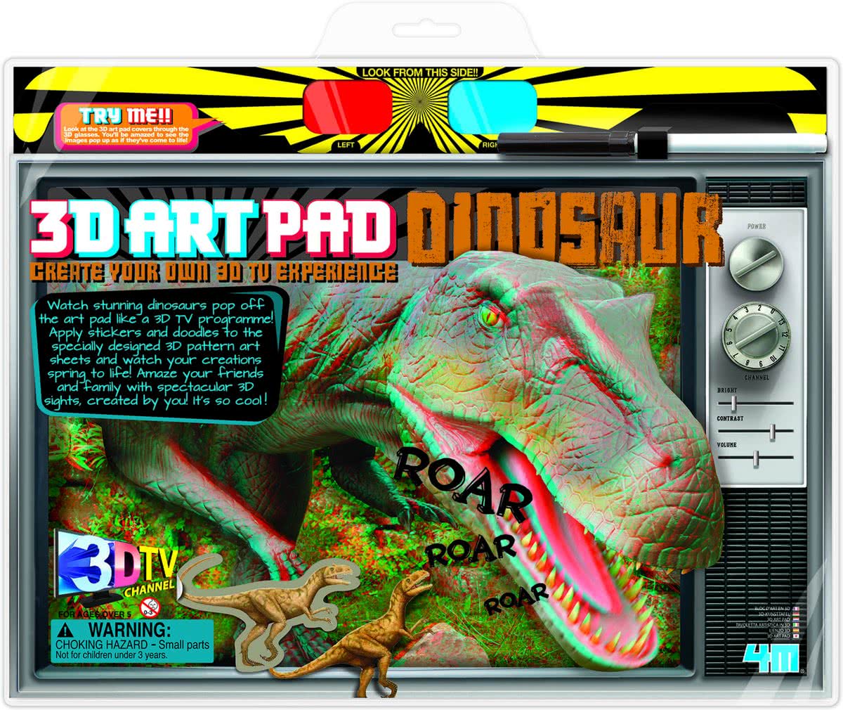 4M Crea 3D Art Pad - Dinosaurus