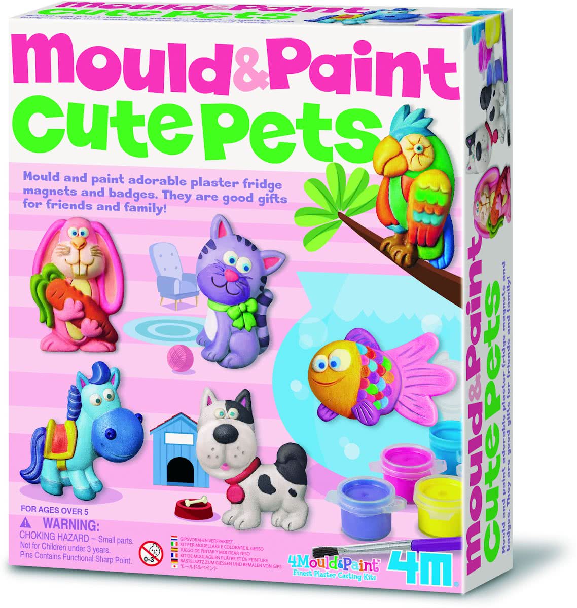 4M Crea Gips Gieten en Verven - Huisdieren