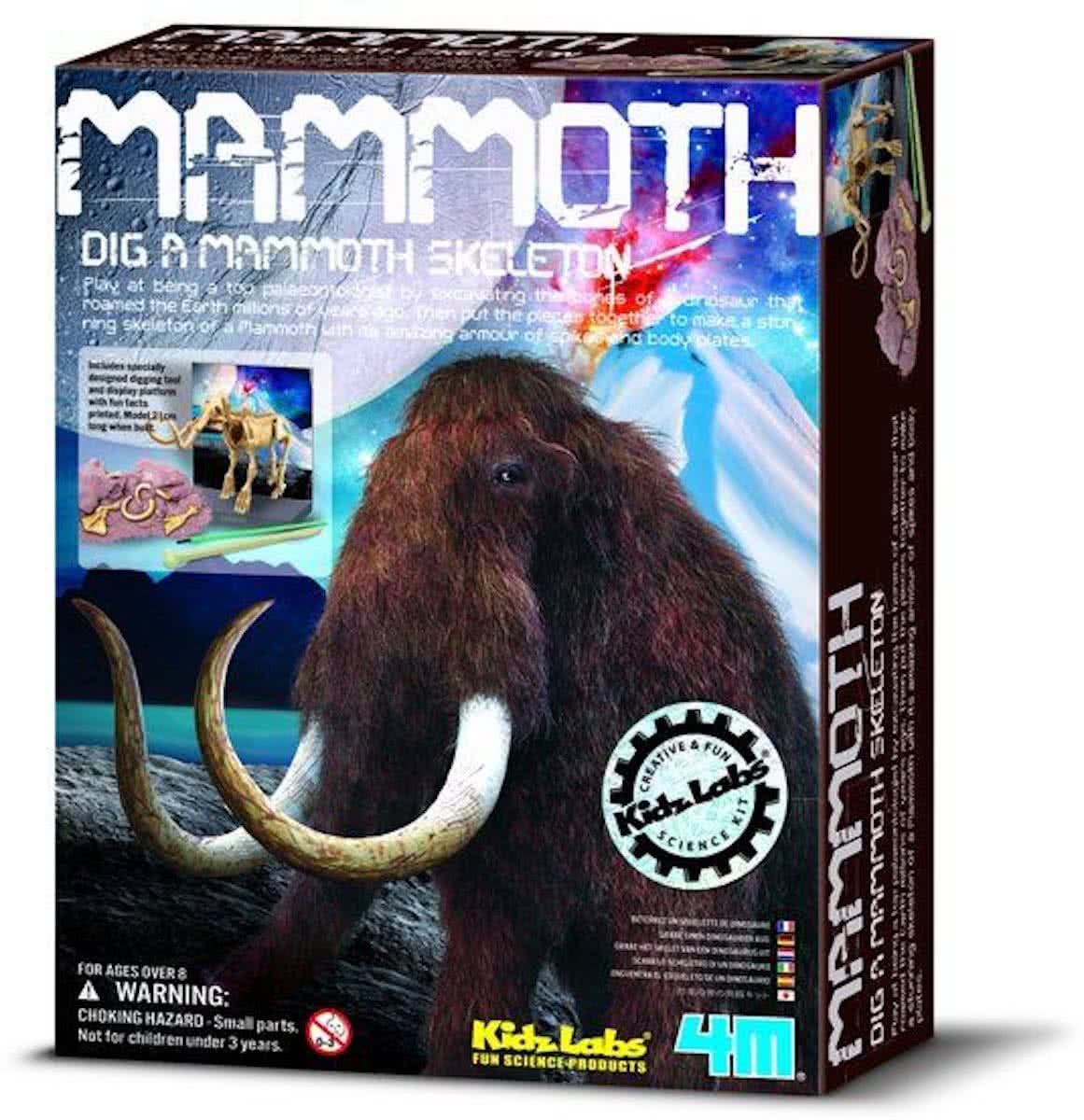 4M Kidzlabs Graaf je Dinosaurus op - Mammoet