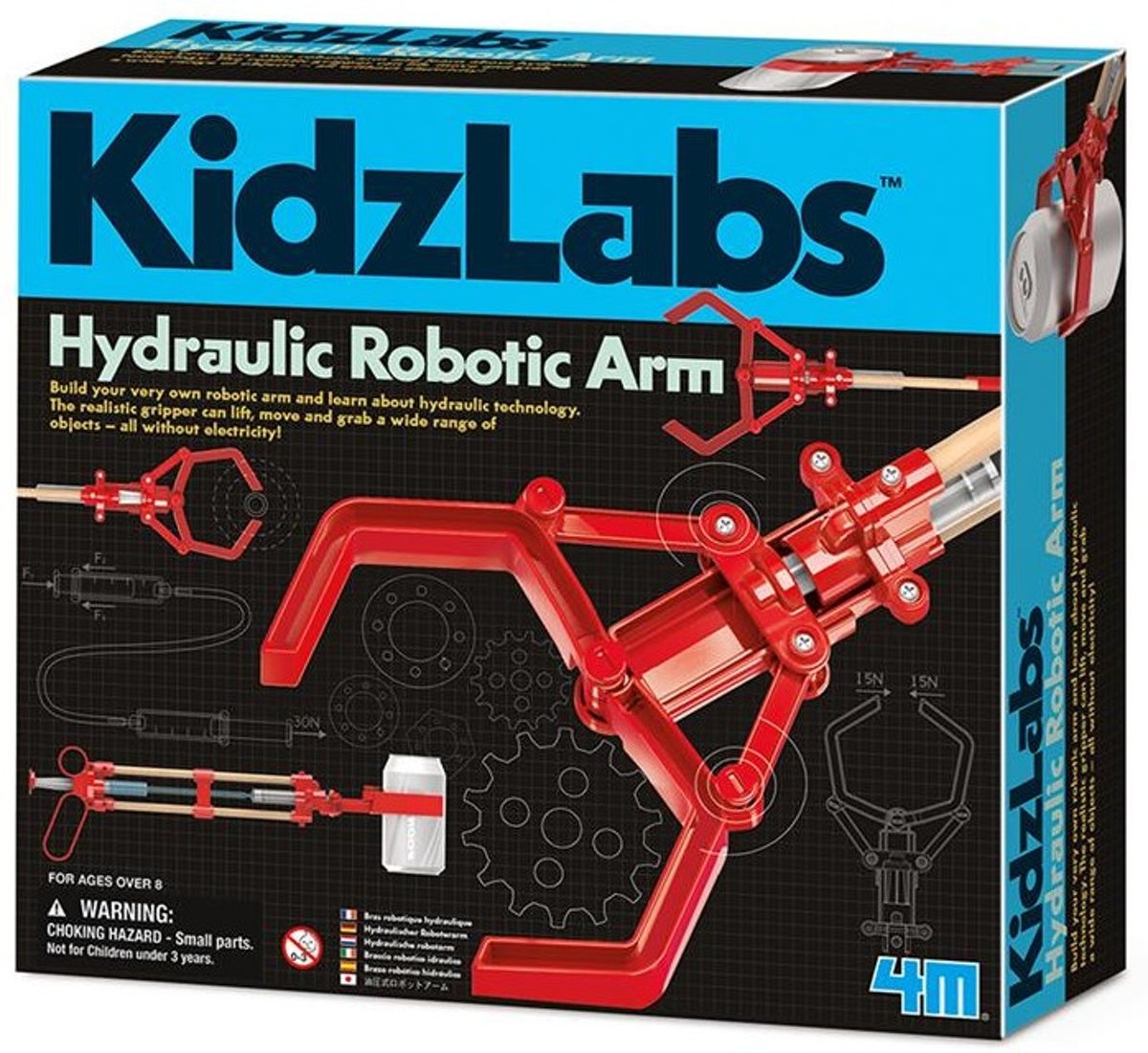 4m Kidzlabs Hydraulische Arm Rood 24 Cm