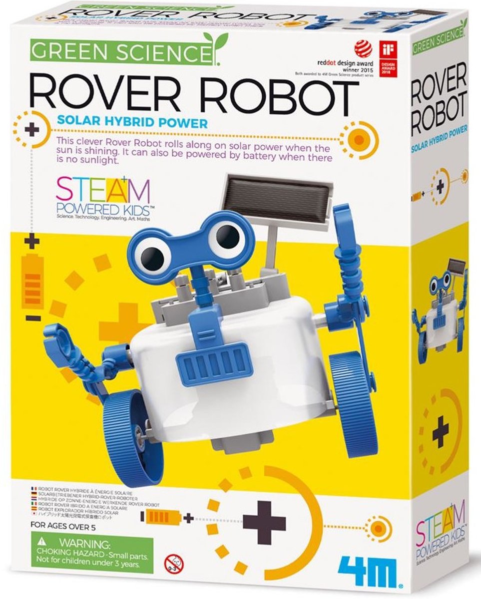 4m Kidzlabs Rover Robot Blauw/wit 28 Cm