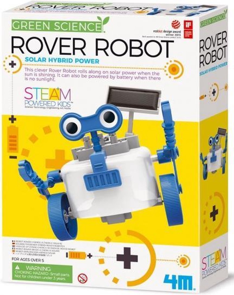 KidzLabs rover robot blauw/wit 28 cm