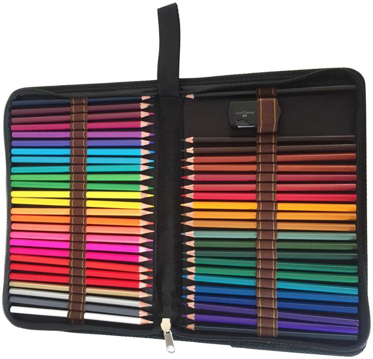 4artz® set van 48 aquarelpotloden in etui - met puntenslijper