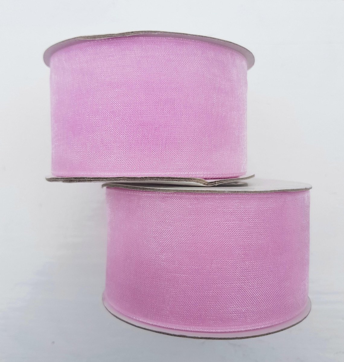 2 rollen chiffon lint roze - lint -chiffon - roze - naaien - diy