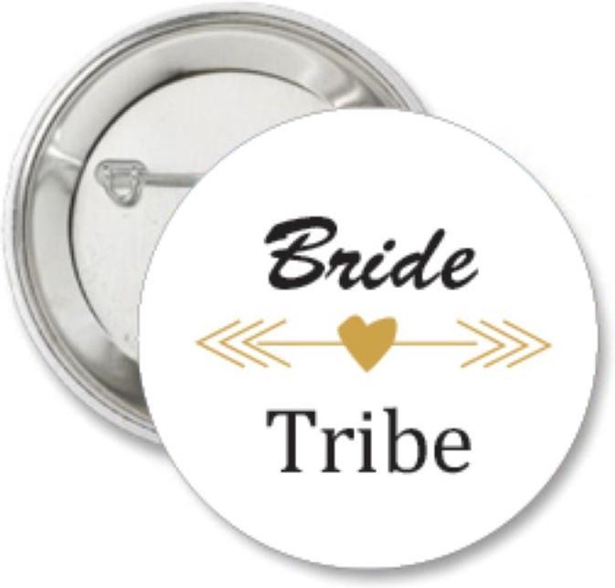 Button Bride Tribe goud - vrijgezellenfeest - bride tribe - button - trouwen - bruiloft