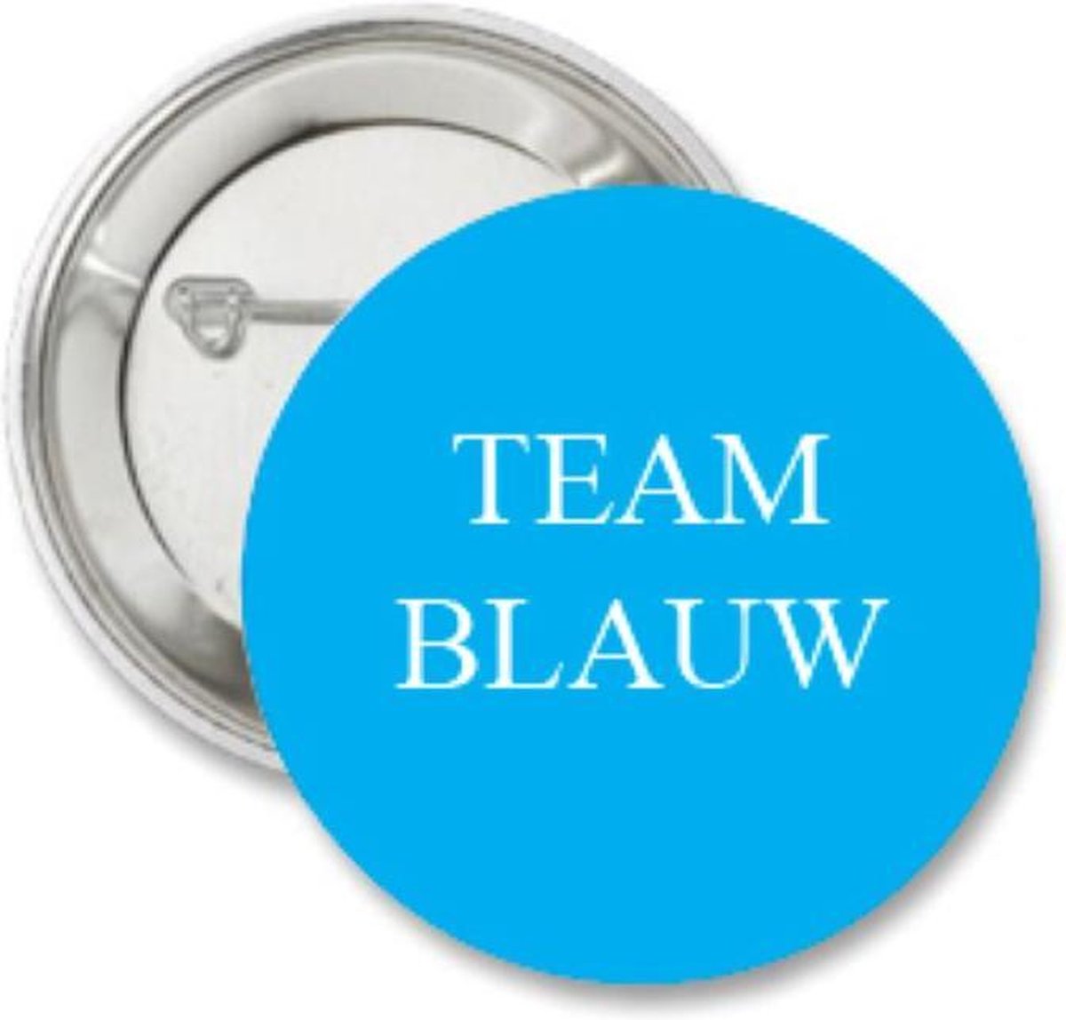 Button Team Blauw - babyshower - genderreveal - baby - badge