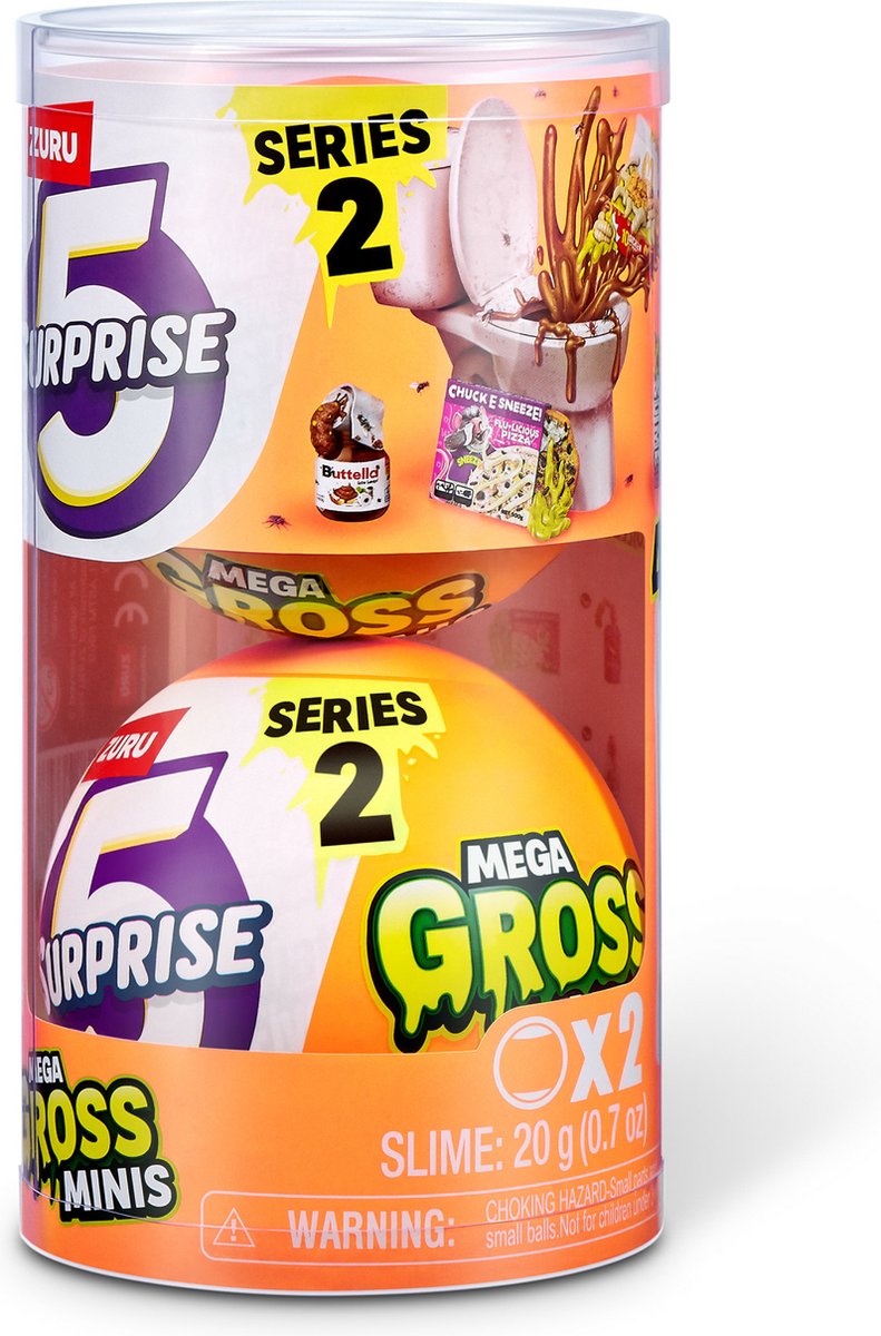 5 Surprise Mega Gross Minis Serie 2, 2 stuks van ZURU