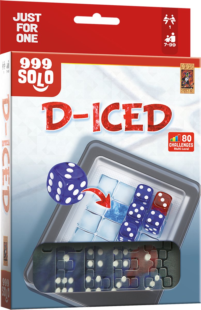  - D-Iced - Breinbreker - Coole, uitdagende puzzel - Stimuleert het logisch denkvermogen - Educatief spel - Denkpuzzel - Solo spel - Klein cadeautje