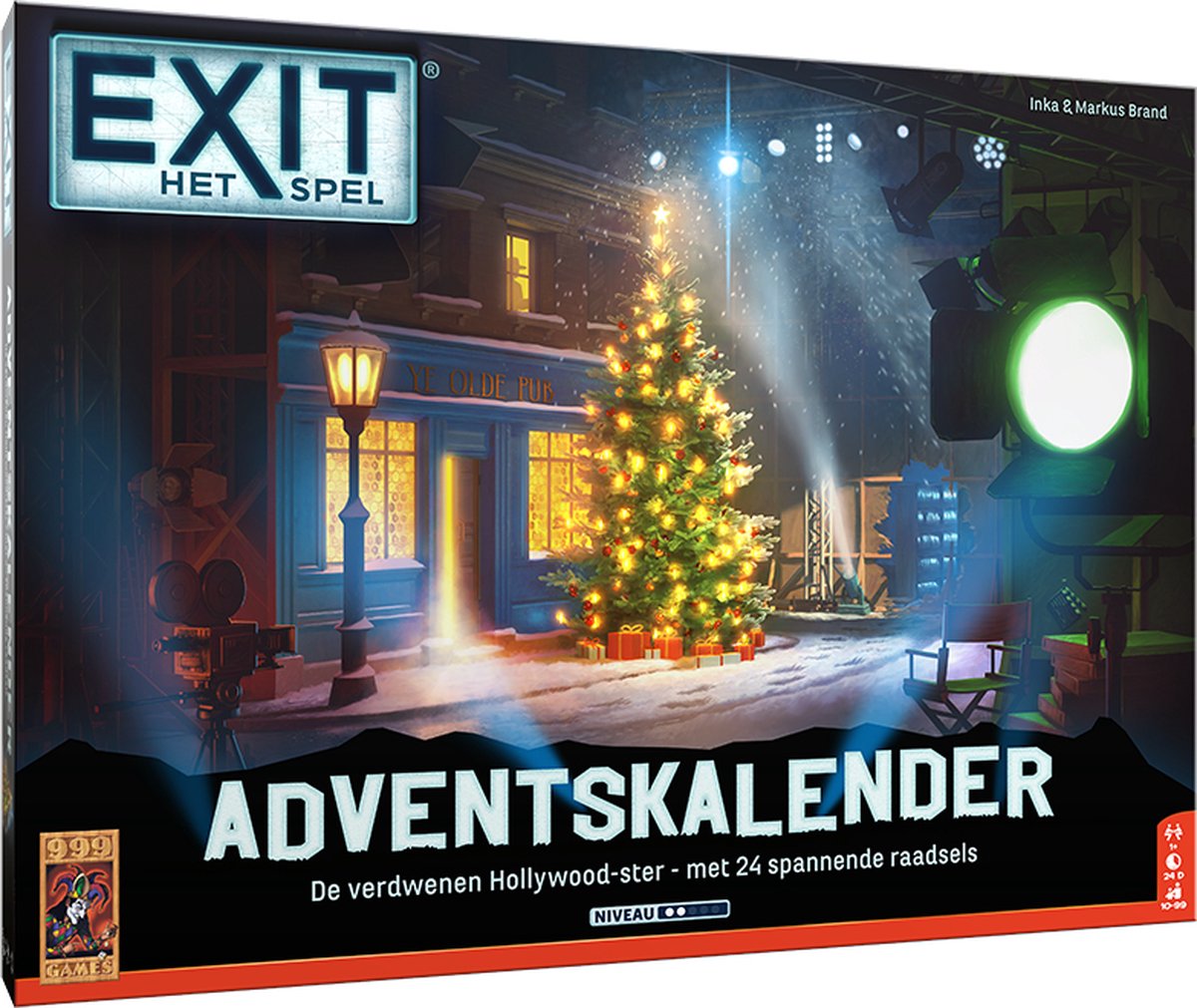   - EXIT: Adventskalender: De verdwenen Hollywood-ster - Escape Room Spel - Adventskalender - 24 dagen, 24 uitdagingen - Gezelschapsspel