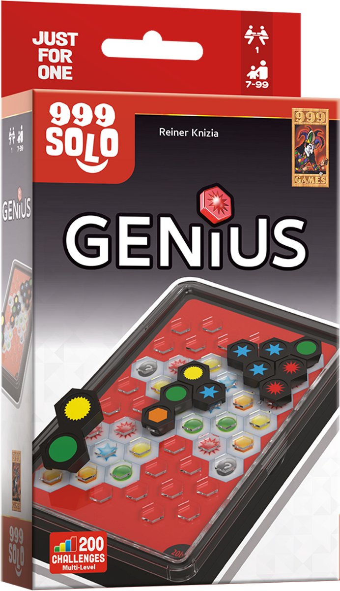  - Genius - Solo spel - Breinbreker - Stimuleert het ruimtelijk inzicht - Educatief spel - Puzzelspel