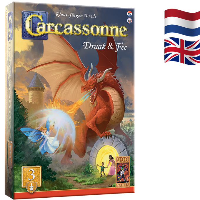Carcassonne draak & fee uitbreiding 3 bordspel