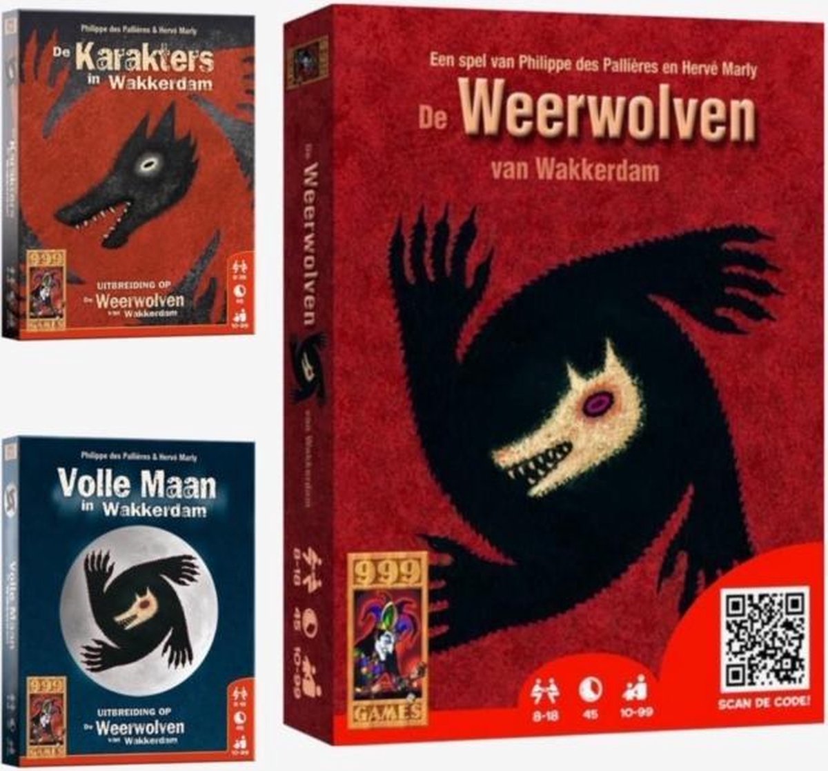 De Weerwolven van Wakkerdam + De Karakters en Volle Maan -  