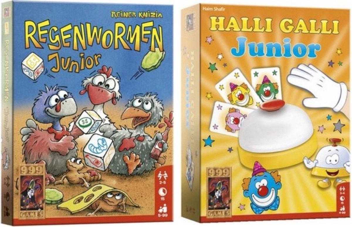 Spellenbundel - 2 Stuks - Regenwormen Junior  & Halli Galli Junior