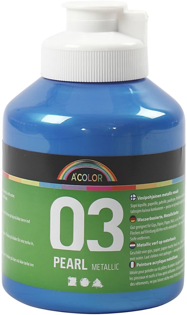 A-color Metallic acrylverf, blauw, 03- metallic, 500 ml
