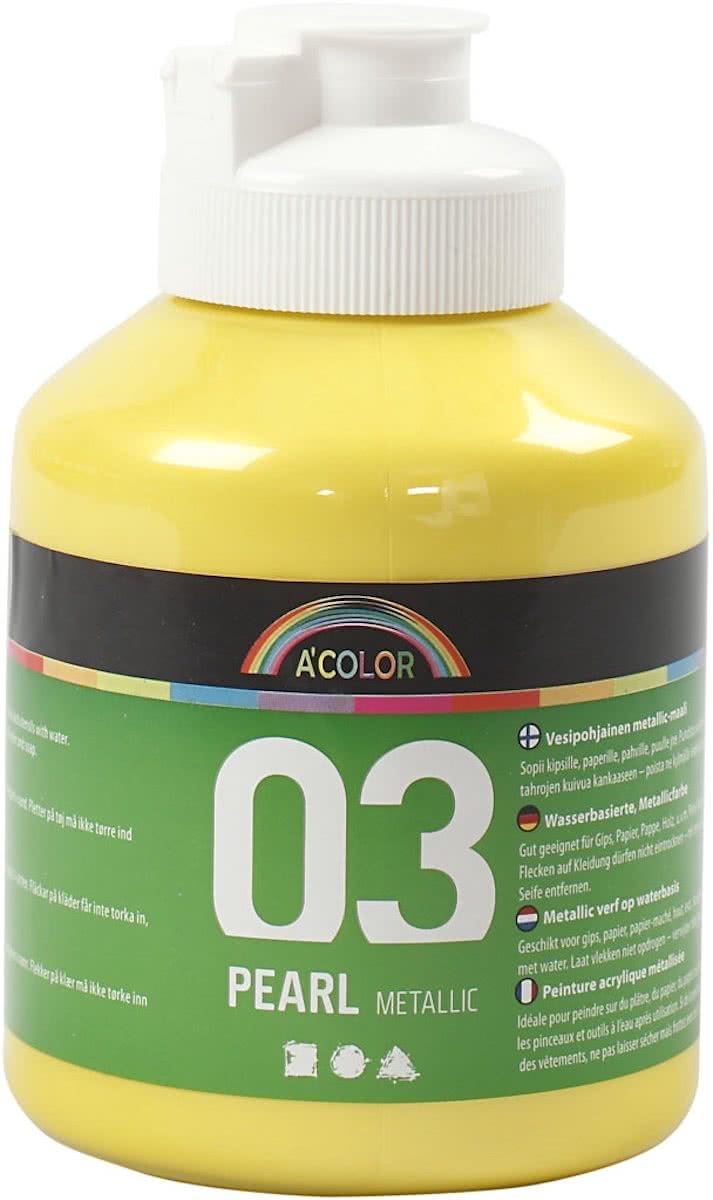 A-color Metallic acrylverf, geel, 03- metallic, 500 ml