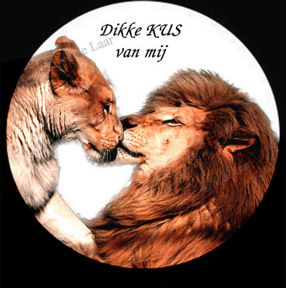 SLUITSTICKERS Dikke kus 10 stuks – 50 mm – kus - geweldig - Kadosticker – gift – bedankt - Sluitzegel – cadeau sticker