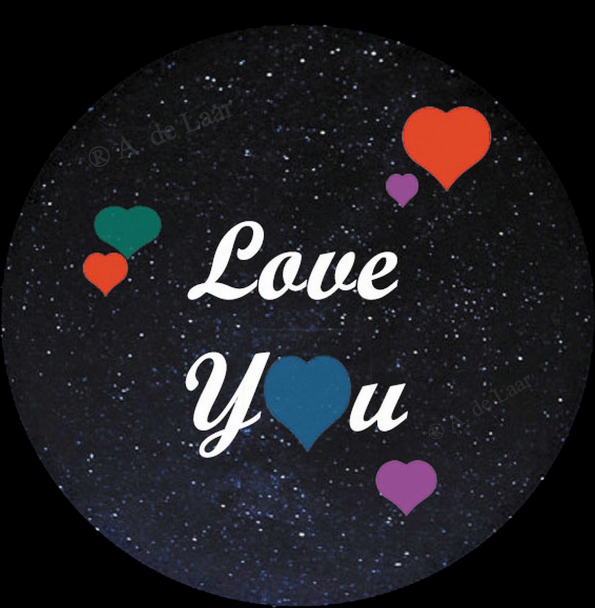 SLUITSTICKERS Love you 10 stuks – 50 mm - Love - geweldig - Kadosticker – gift – bedankt - Sluitzegel – cadeau sticker