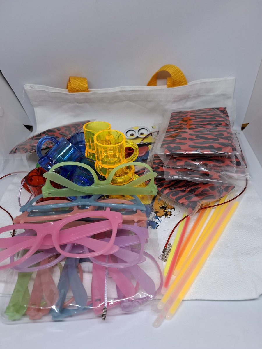 Uitdeel cadeau PARTY Tas nr: 2 met 10 sets Boys Party Op=Op