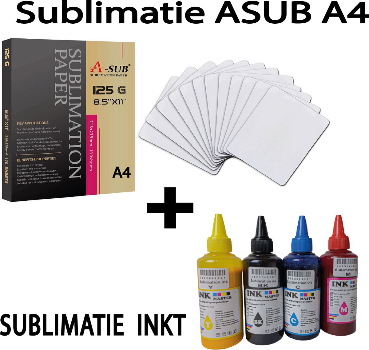 SUBLIMATIE INKT EN PAPIER A4 BEST MERK