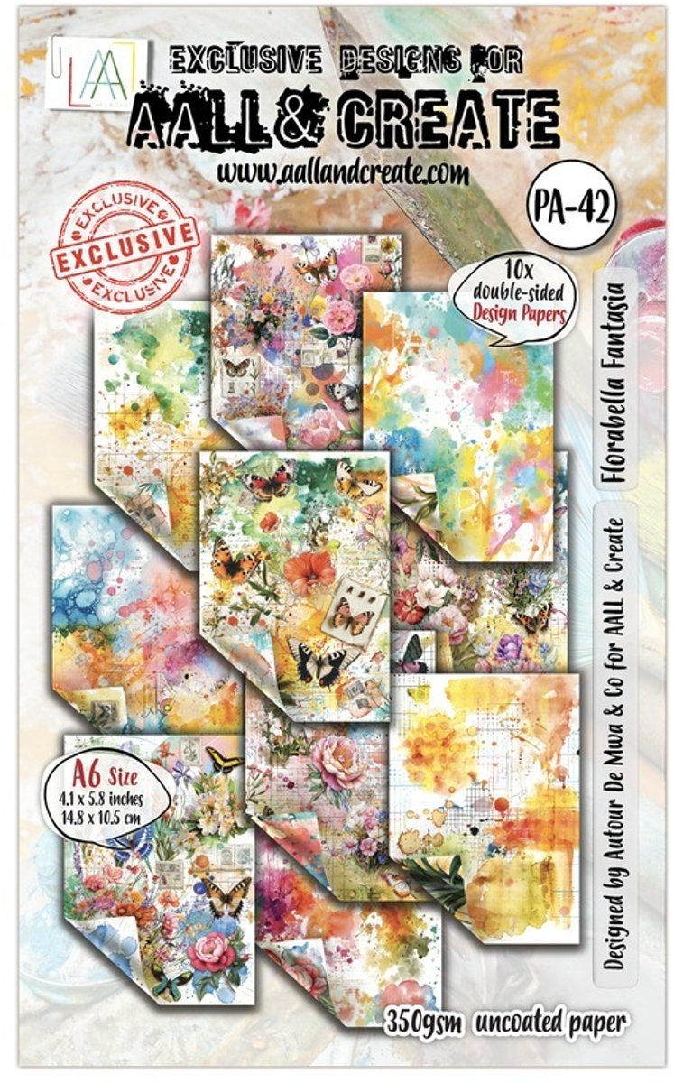 Aall & Create Design Paper A6 - Florabella Fantasia