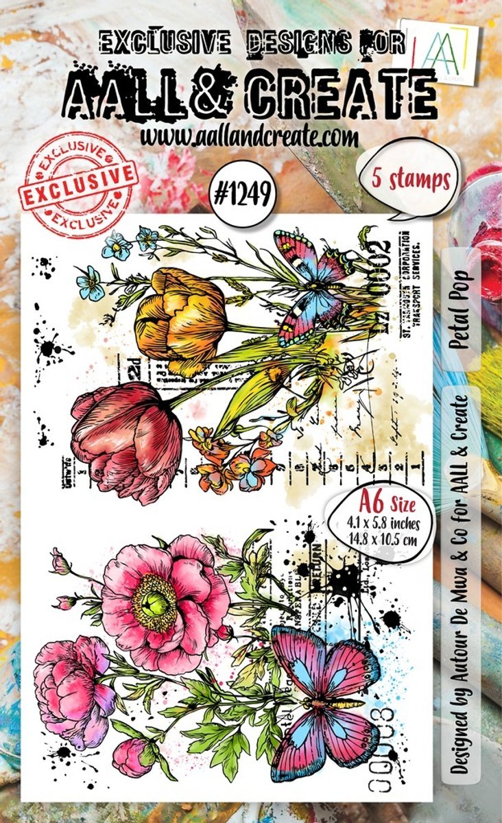 Aall & Create clearstamp A6 - Petal pop