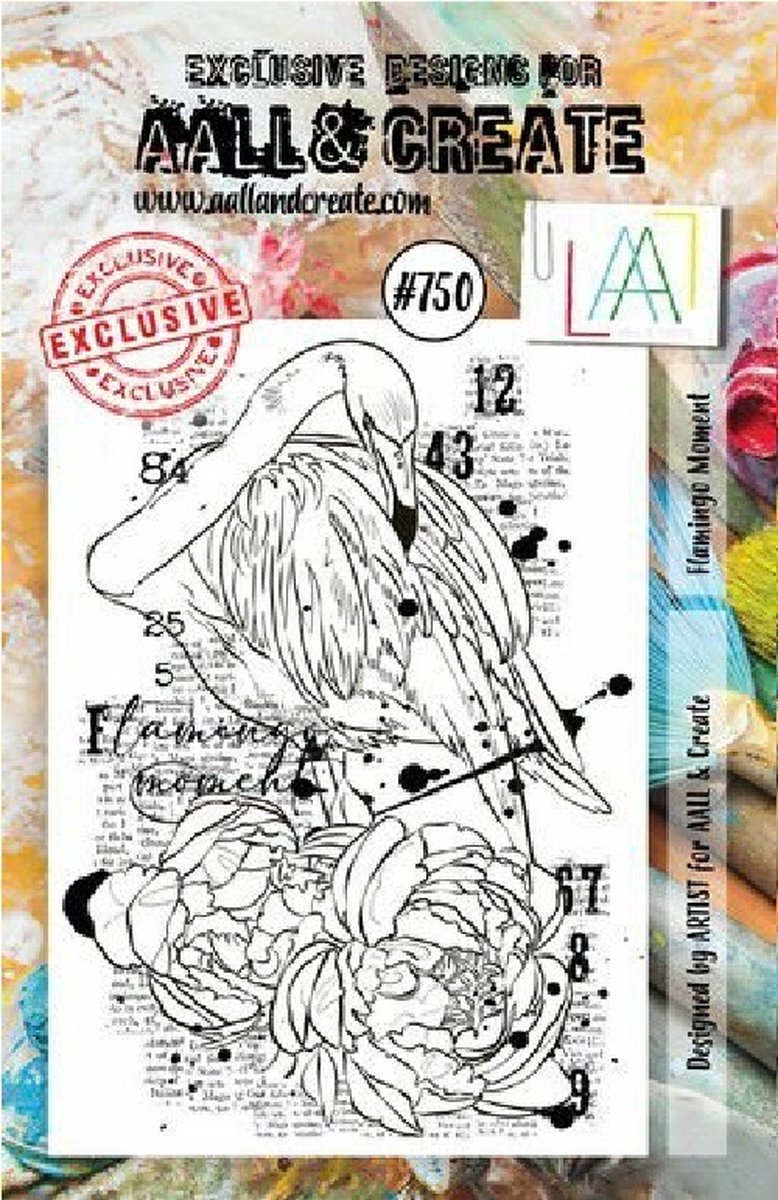 Aall & Create clearstamp A7 - Flamingo moment