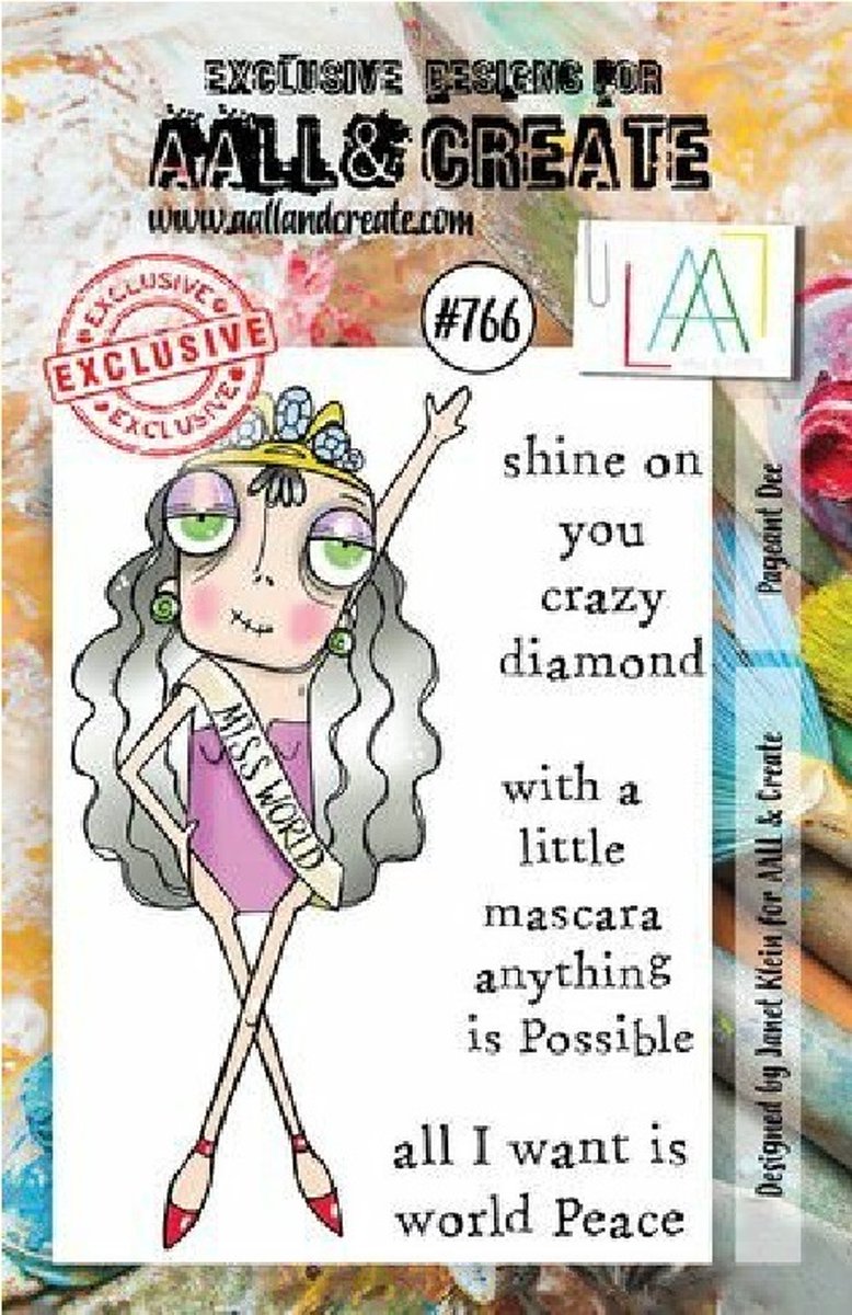 Aall & Create clearstamps A7 - Pageant dee